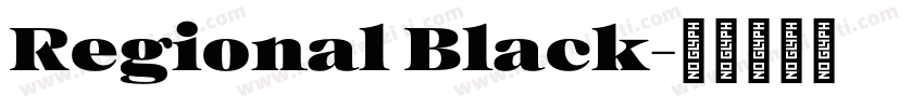 Regional Black字体转换